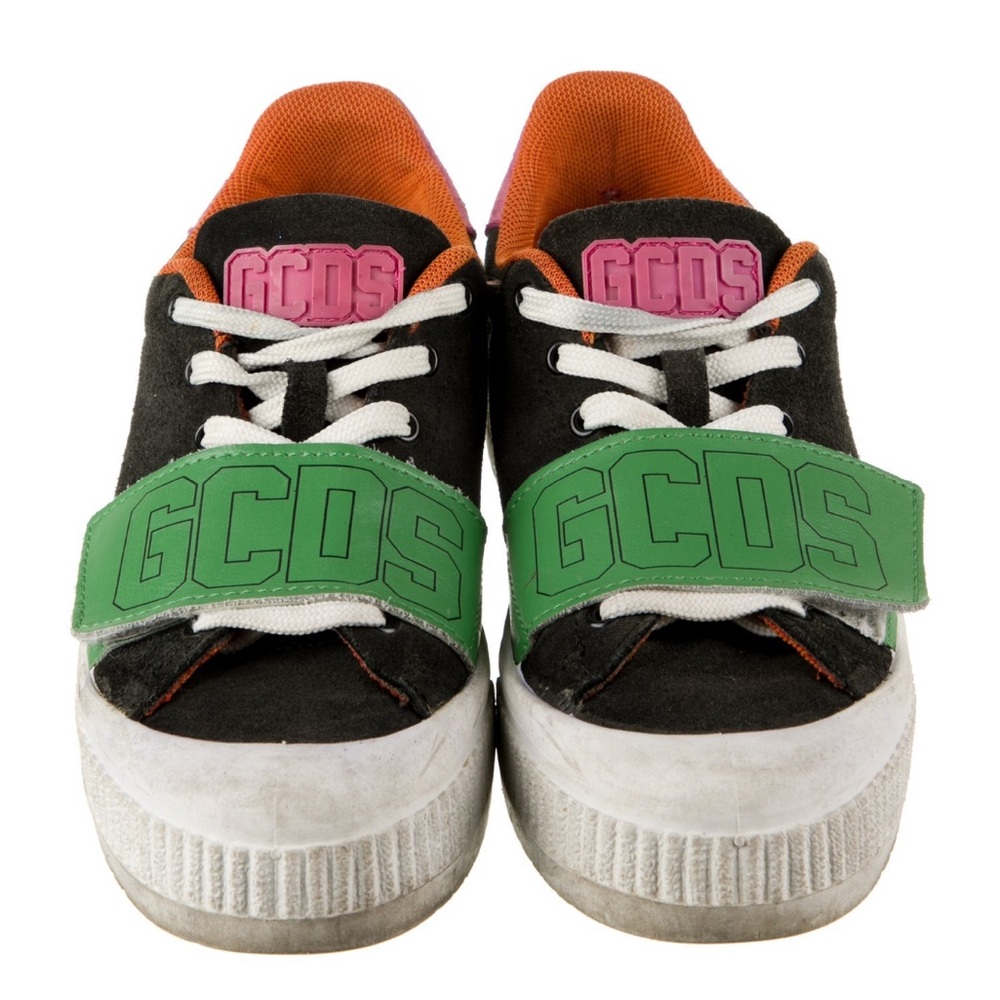 GCDS| Multicolor Suede Low Top Lace Up 100% Authentic